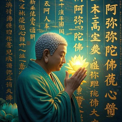 [阿彌陀佛心咒圖片]