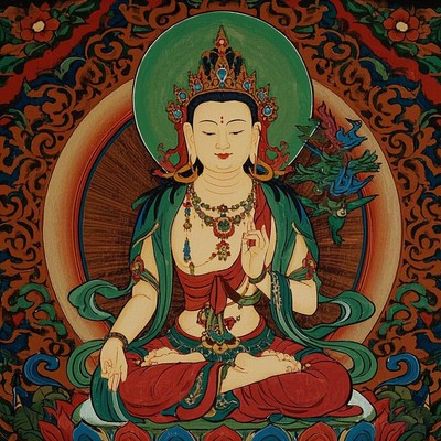 [文殊菩薩心咒圖片]